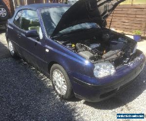 1999 VOLKSWAGEN GOLF CABRIOLET AV-GE BLUE Spares or repairs 