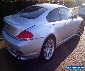 SILVER BMW 6 SERIES3.0 630i SPORT 2dr AUTO COUPE- 1ST REGD2/2/07 -MOT-OWNERS MAN