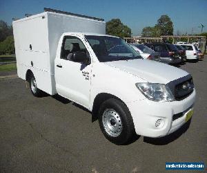 2011 Toyota Hilux GGN15R MY11 Upgrade SR White Manual 5sp M Cab Chassis for Sale