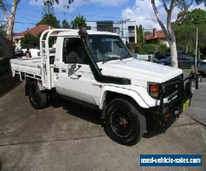 2006 Toyota Landcruiser HDJ79R MY06 Muster White Manual 5sp M Cab Chassis