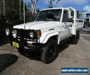 2006 Toyota Landcruiser HDJ79R MY06 Muster White Manual 5sp M Cab Chassis