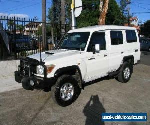 2012 Toyota Landcruiser VDJ78R MY12 Update GXL (4x4) White Manual 5sp M