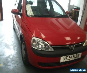 2002 VAUXHALL CORSA ELEGANCE 16V RED