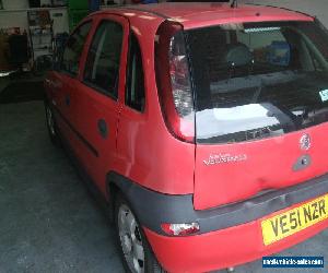 2002 VAUXHALL CORSA ELEGANCE 16V RED