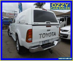 2011 Toyota Hilux KUN26R MY11 Upgrade SR5 (4x4) Glacier White Automatic 4sp A