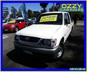 2001 Toyota Hilux RZN149R White Automatic 4sp A Dual Cab Pick-up