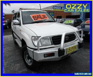 2000 Toyota Landcruiser FZJ105R GXL (4x4) White Manual 5sp M Wagon