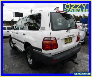 2000 Toyota Landcruiser FZJ105R GXL (4x4) White Manual 5sp M Wagon