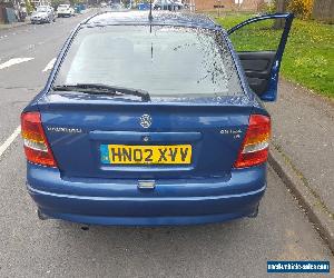 2002 VAUXHALL ASTRA SXI 16V BLUE