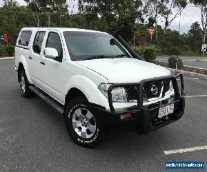 2008 Nissan Navara Manual ST-X White Manual 6sp M Dual Cab