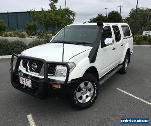 2008 Nissan Navara Manual ST-X White Manual 6sp M Dual Cab