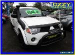 2007 Mitsubishi Triton ML MY08 GLX-R (4x4) White Manual 5sp M for Sale