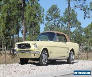 1966 Ford Mustang Convertible With A/C for Sale