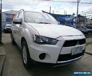 2012 Mitsubishi Outlander ZH MY12 LS (FWD) White Automatic 6sp A Wagon