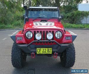 2000 Jeep Wrangler TJ Sport Red Manual 5sp M Hardtop