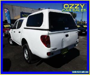 2010 Mitsubishi Triton MN MY10 GLX White Automatic 4sp A Double Cab Utility