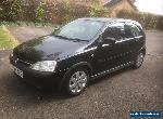 2002 VAUXHALL CORSA SXI 1.2 16V BLACK - 12 MONTHS MOT - 90k MILES for Sale