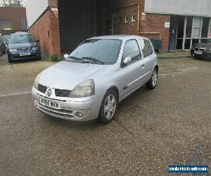 2005 RENAULT CLIO EXTREME 16V SILVER spares or repairs