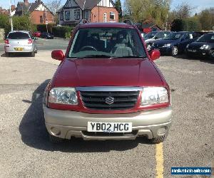 2002 SUZUKI GRAND VITARA 16V SE RED LOW MILEAGE SPARES OR REPAIR NO RESERVE