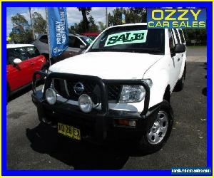 2007 Nissan Navara D40 RX (4x4) White Manual 6sp M Dual Cab Pick-up