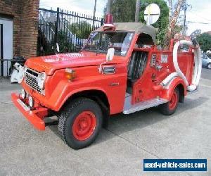 1979 Toyota Landcruiser Fire Truck Deluxe (4x4) Red Manual 4sp M Wagon