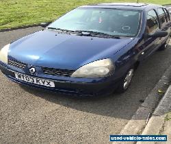 2003 RENAULT CLIO EXPRESSION 16V BLUE SPARE OR REPAIR for Sale