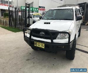 2009 Toyota Hilux KUN26R 08 Upgrade SR (4x4) White Manual 5sp M