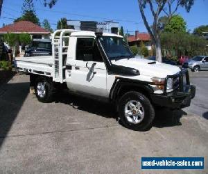 2010 Toyota Landcruiser VDJ79R MY12 Update GXL (4x4) White Manual M Cab Chassis