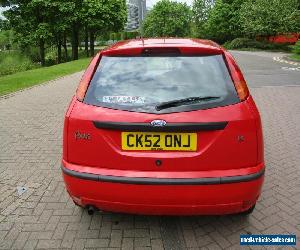 Red Ford Focus ~ 1.6L Petrol ~ 2002 ~ 5 Door Hatchback ~ 93,000 ~ MOT July 2017