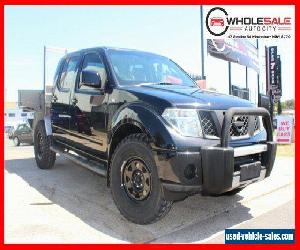 2010 Nissan Navara D40 ST Utility Dual Cab 4dr Auto 5sp 4x4 865kg 2.5DT Black A