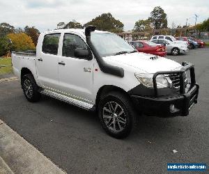 2011 Toyota Hilux KUN26R MY12 SR (4x4) White Manual 5sp M Dual C/Chas