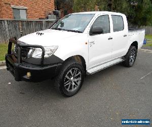 2011 Toyota Hilux KUN26R MY12 SR (4x4) White Manual 5sp M Dual C/Chas