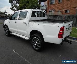 2011 Toyota Hilux KUN26R MY12 SR (4x4) White Manual 5sp M Dual C/Chas