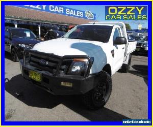 2013 Ford Ranger PX XL 3.2 (4x4) White Manual 6sp M Cab Chassis