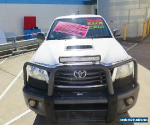 2012 Toyota Hilux KUN26R MY12 SR White Manual 5sp M 4D UTILITY