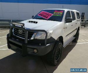 2012 Toyota Hilux KUN26R MY12 SR White Manual 5sp M 4D UTILITY