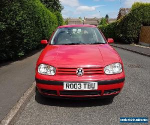 Volkswagen Golf SE, Mark IV, Red, 5 door, 2003, 1,598cc, MOT until Oct 2017