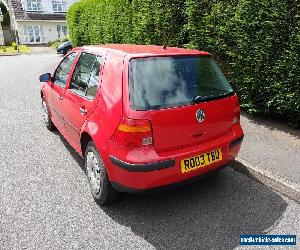 Volkswagen Golf SE, Mark IV, Red, 5 door, 2003, 1,598cc, MOT until Oct 2017