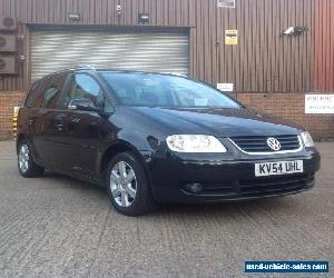 VOLKSWAGEN TOURAN SPORT 2.0 FSI HIGHLINE LOW MILES 7 SEATER BLACK 54 REG