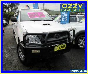 2009 Toyota Hilux KUN26R 09 Upgrade SR (4x4) White Automatic 4sp A