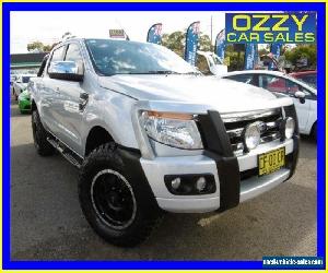 2012 Ford Ranger PX XLT 3.2 (4x4) Silver Automatic 6sp A Dual Cab Utility