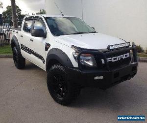 2013 Ford Ranger PX XL 3.2 (4x4) White Automatic 6sp A Dual Cab Utility