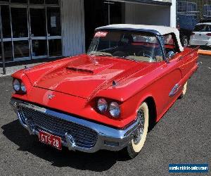 1959 Ford Thunderbird Red Automatic 3sp A Convertible