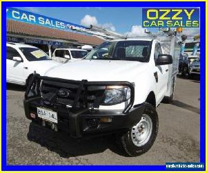 2012 Ford Ranger PX XL 3.2 (4x4) White Automatic 6sp A Cab Chassis