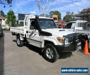 2009 Toyota Landcruiser VDJ79R MY09 GXL (4x4) White 5sp 5 SP MANUAL Cab Chassis