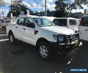 2013 Ford Ranger PX XL 2.2 (4x4) White Manual 6sp M Crew Cab Utility