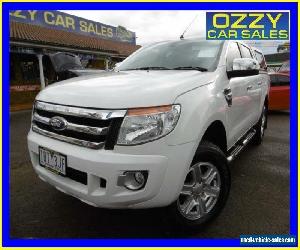 2014 Ford Ranger PX XLT 3.2 (4x4) White Automatic 6sp A Dual Cab Utility