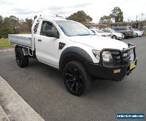 2012 Ford Ranger PX XL 3.2 (4x4) White Manual 6sp M Cab Chassis