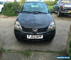 2002 RENAULT CLIO AUTHENTIQUE 1.2 BLACK- no reserve  for Sale