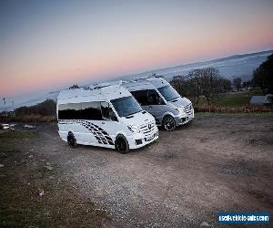 20" ALLOY WHEELS MERCEDES SPRINTER VW CRAFTER BLACK SILVER with TYRES and FITTED